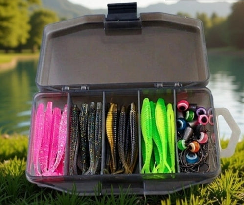 66 Premium Worms Lure Set